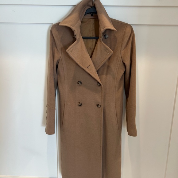 Theory Wool Cashmere Camel Coat - Picture 4 of 9